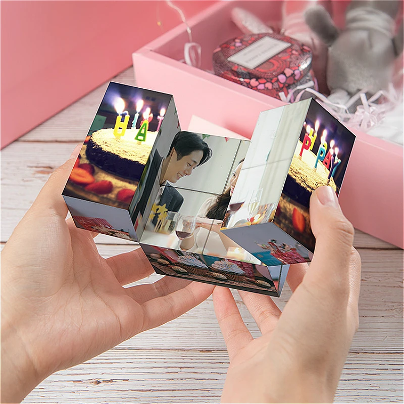 Креативная фото флип пользовательские Альбом DIY ручной работы подарок на день