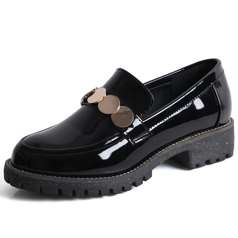 

Одна нога узкая кожаная обувь женская голова плоская подошва дикий Весенняя Новинка; Женская обувь; chaussures; Большие размеры женская обувь же...