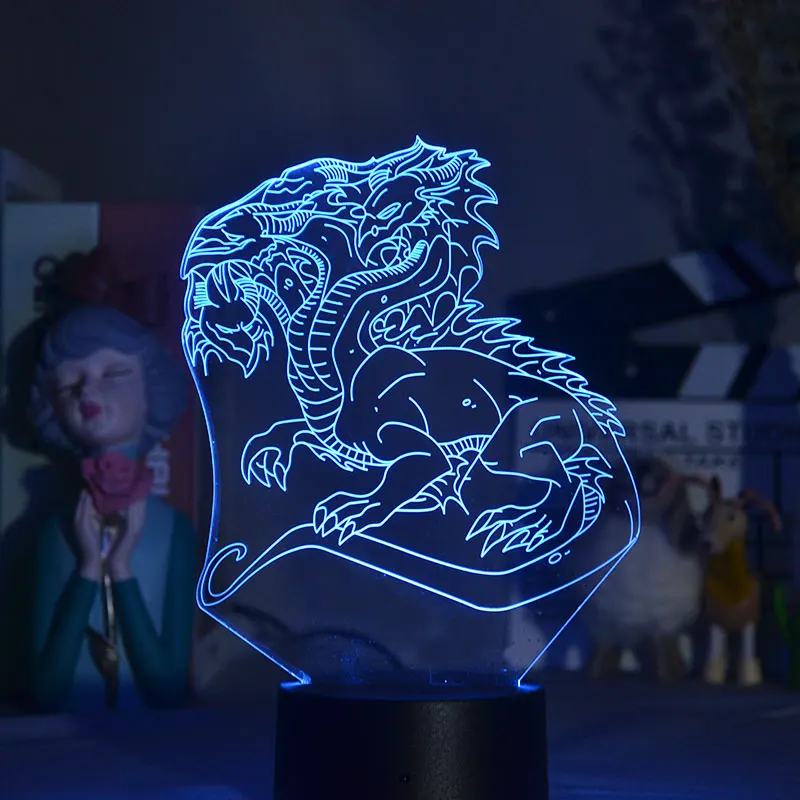 

3D Lamps For Bedside Table Smart Phone Control Christmas Lights Flying Dragon Nightlight Be Night Dorm Room Switch Atmosphere