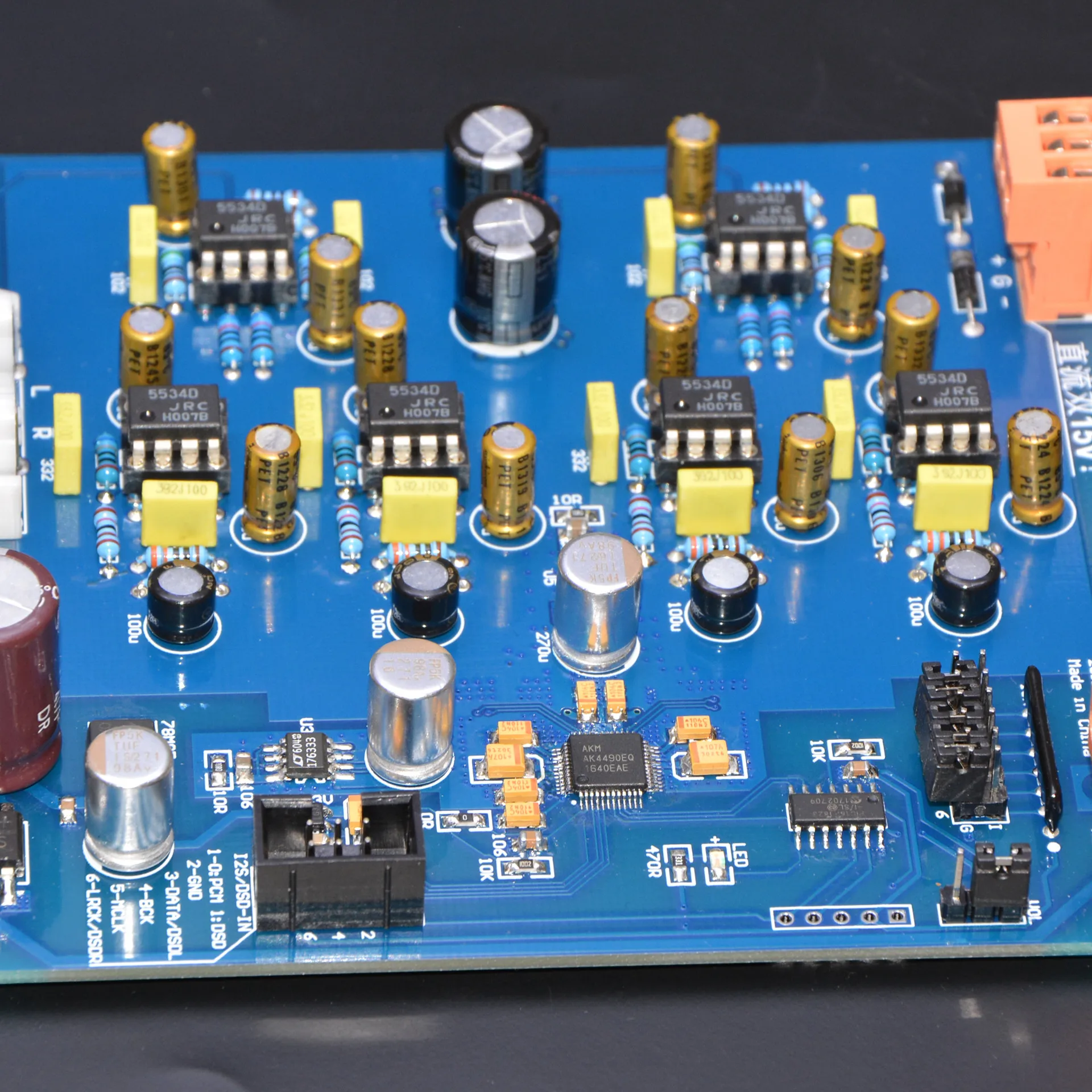 ЦАП декодер AK4490EQ официальная стандартная схема вход I2S/DSD|Соединители| |