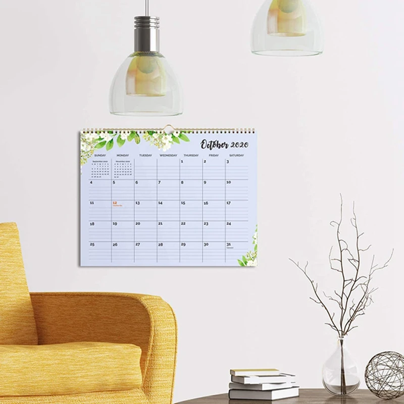 OPQ-Academic Wall Calendar 2020-2021 Hanging Monthly for Planning and Organizing Home or Office School | Канцтовары для офиса и