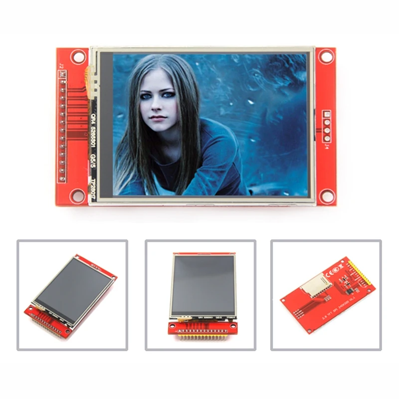 2.8-дюймовый 240x320 SPI последовательный TFT ЖК-модуль дисплея без драйвера панели нажатия IC ILI9341 для МК.