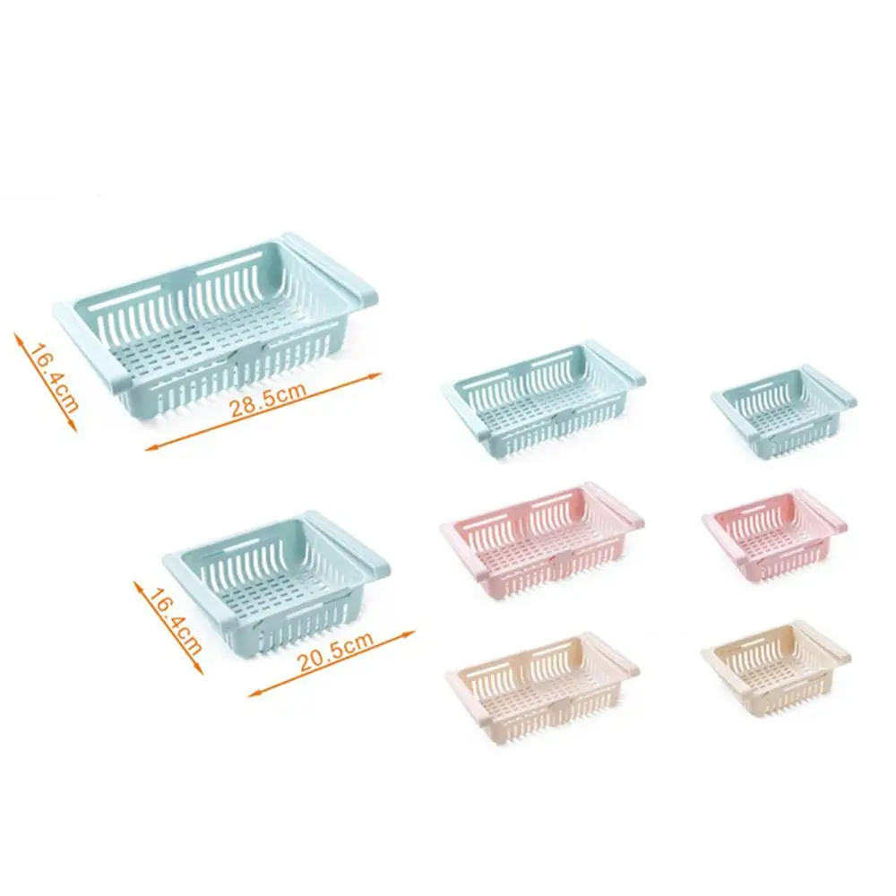 Регулируемый растягивающийся органайзер для холодильника с выдвижными ящиками |