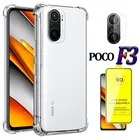 Силиконовые чехлы для Poco F3 F 3 чехол + стекло для Xiaomi Pocophone F3 , Покофон Ф3 Противоударная задняя крышка для PocoF3 Poco F3 Pro смартфон чехол Поко Ф3