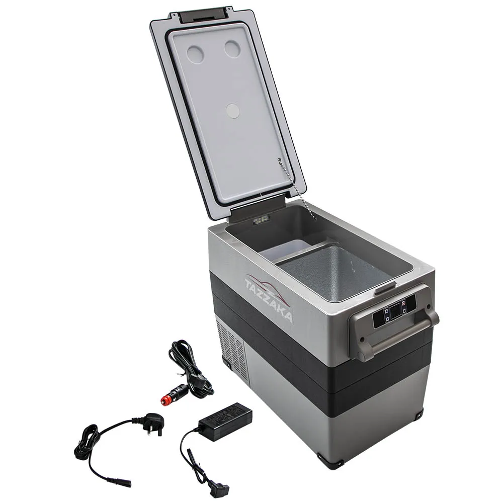 

55L 12V Portable Car Mini Refrigerator Freezer Electric Small Fridge 12/24V DC&110-240V AC for Driving Travel Car Fridge Cooler