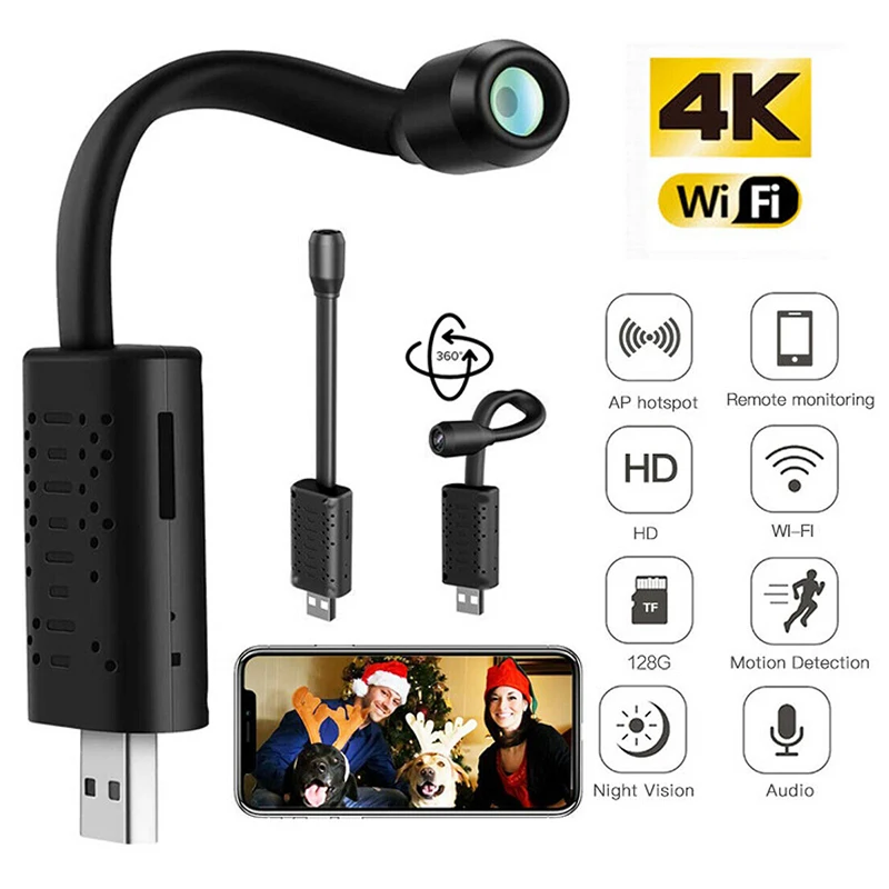 

Мини-USB-камера HD 1080P, Wi-Fi, с датчиком движения