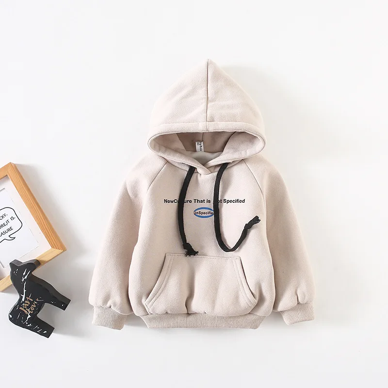 Корейский стиль новинка 2020 свитер с капюшоном для маленьких мальчиков принтом