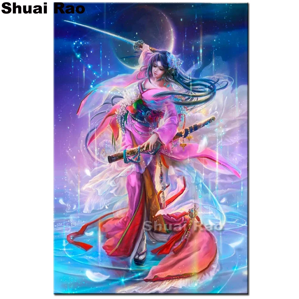 

DIY diamond embroidery Gothic, fantasy, mysticism, history, legends, fairy tales, full square round diamond painting cartoon,