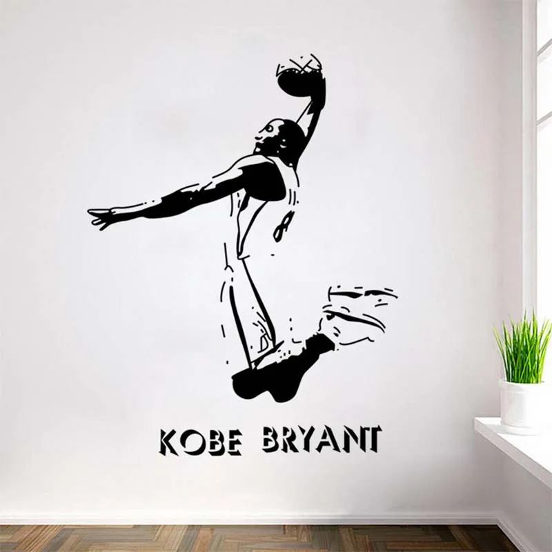 Настенные наклейки Kobe Bryant для украшения дома аксессуары декора комнаты домашний