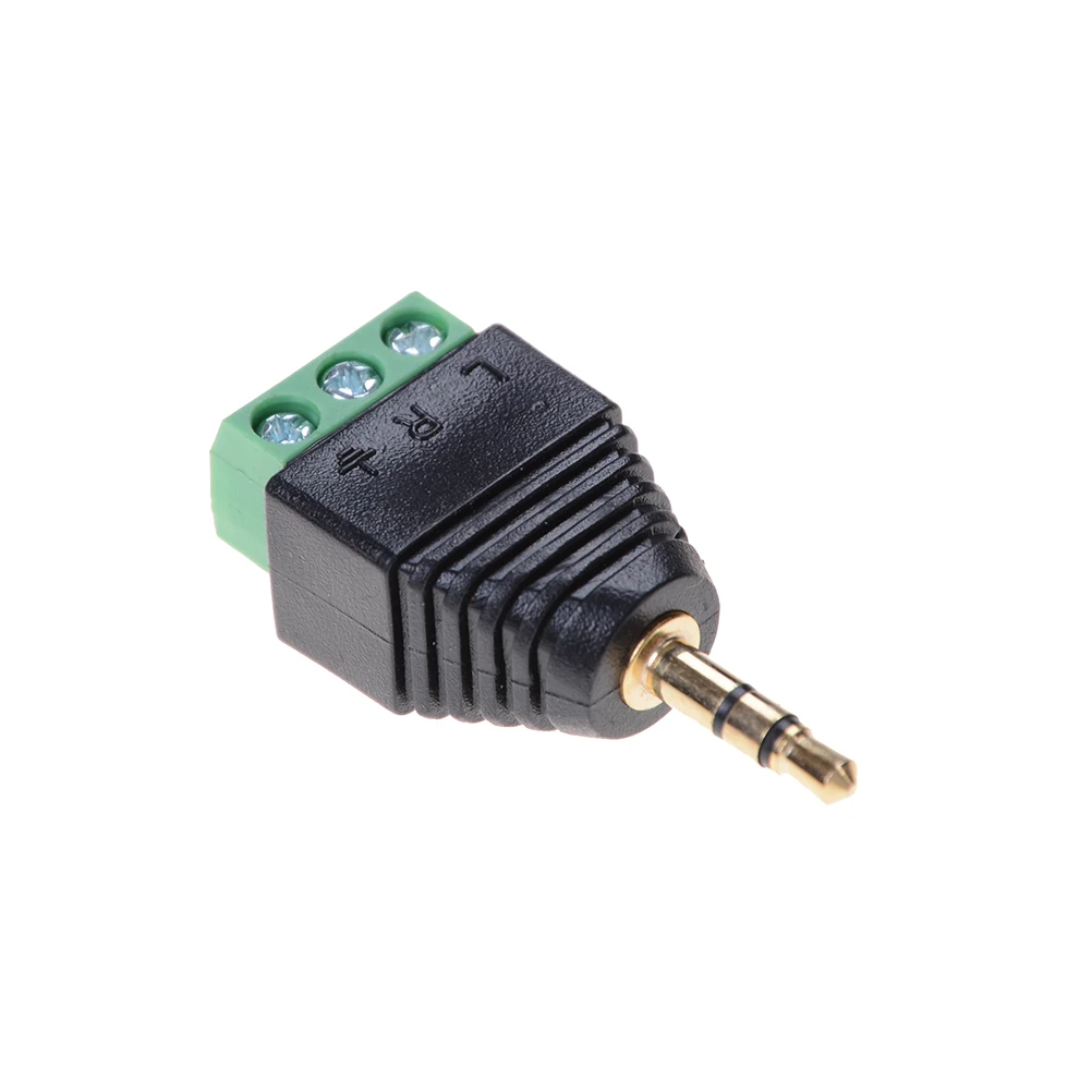 3.5mm 1PCS 3.5 audio mono plug to screw terminal connector Audio Mono Plug Connector Adapter | Обустройство дома