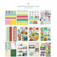 10packslot new i love travel postage sticker diy multifunction deco note stationery stamp stickers decoration label