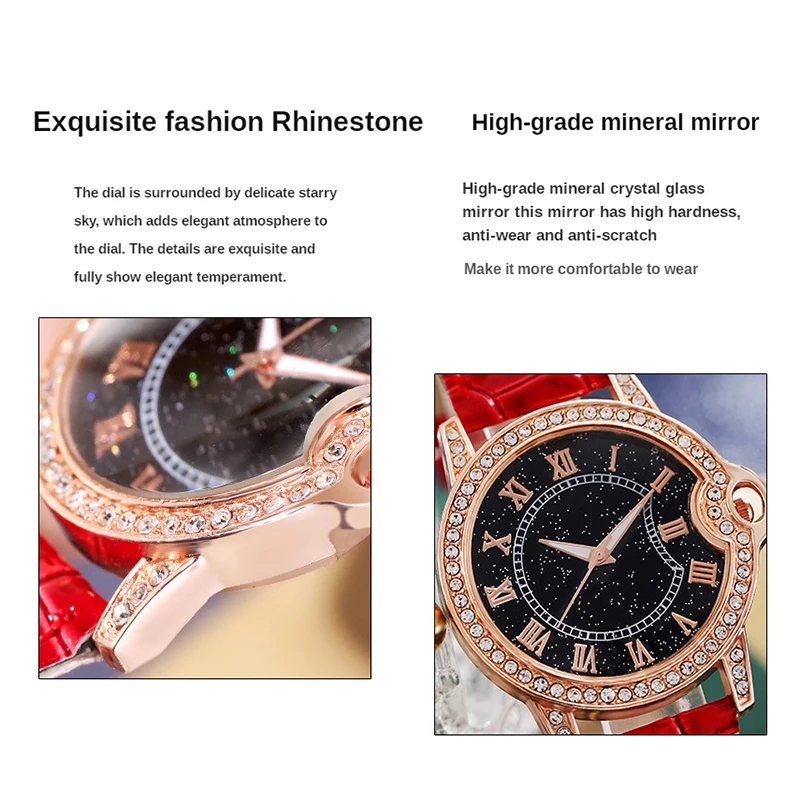 2022 Fashion Diamond Watches For Women Starry Sky Quartz Watches Luxury Zegarek Damski Luxo Relogio Feminino Luxe Montre Femme enlarge