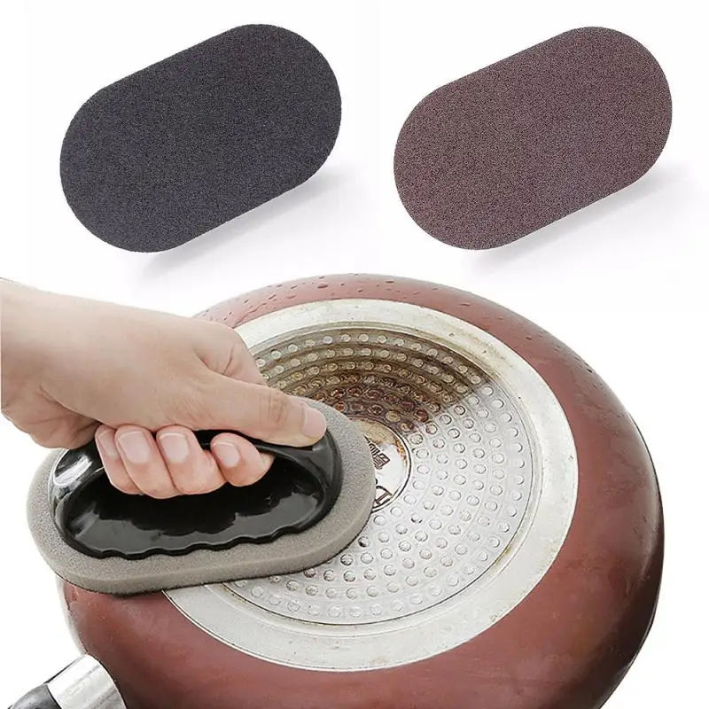 

Cleaning Brush Bowl Washing Pot with Handle Sanding Rusty Tools Nano Emery Sponge Rubbing Magic Sponge Kitchen Decontamination