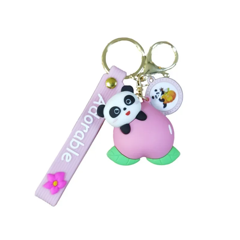 1 шт. брелок для ключей кавайная панда сумка Подвеска аксессуары милые Мультяшные