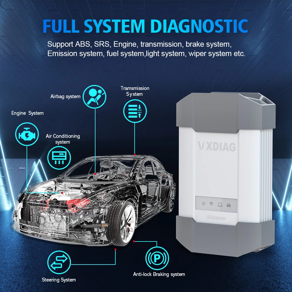 Диагностический сканер VXDIAG 13 в 1 OBD2 автомобильные аксессуары для JLR DoIp Porsche III