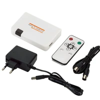 universal hdmi compatible to rf coaxial converter box adapter cables with remote control power supply for tv converting