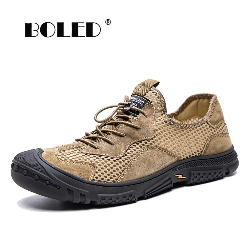 

Plus Size Suede Leather Shoes Men Lace-Up Casual Shoes Soft Outdoor Flats Wear Resisting Anti-Skid Walking Men Shoes