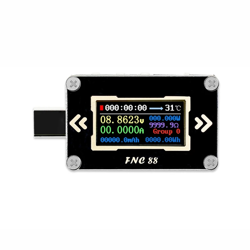 FNC88 Тип C PD триггер USB Вольтметр Амперметр Напряжение 2 Way измеритель величины тока