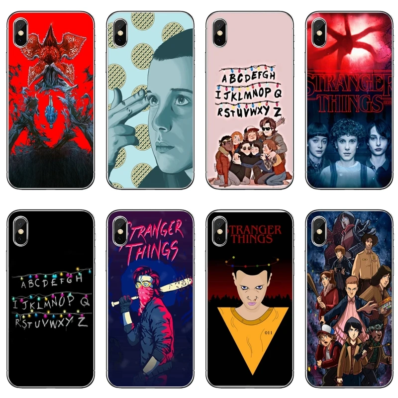 Силиконовый мягкий чехол с постером на тему сериала очень странные дела для iPhone 11
