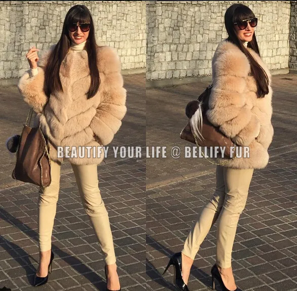 Женское пальто большого размера из натурального меха куртка Лисьего уютные