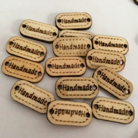 24 13mm 100pcs wooden diy english alphabet two holes handmade sign decoration childrens handmade stickers jewelry accessories