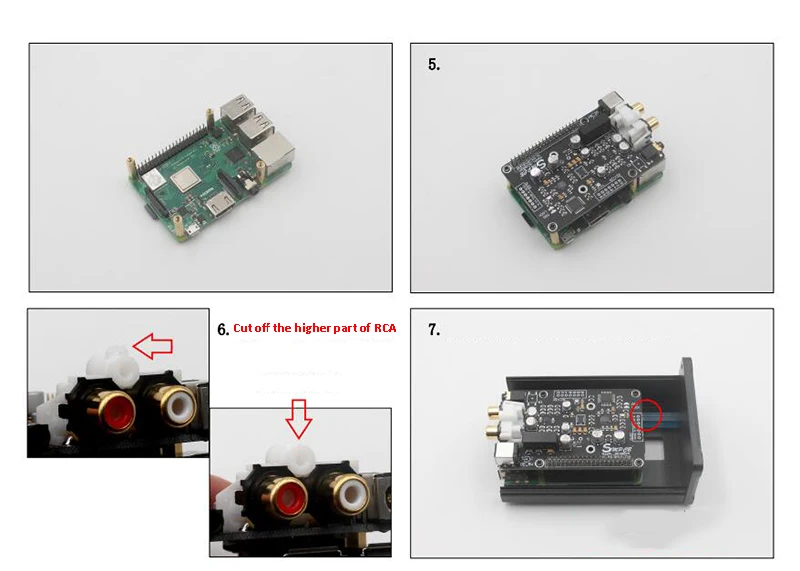 DIY комплект алюминиевый корпус для ES9038 AK4493 TDA1305T DAC Raspberry pi Raspberry Pi DAC