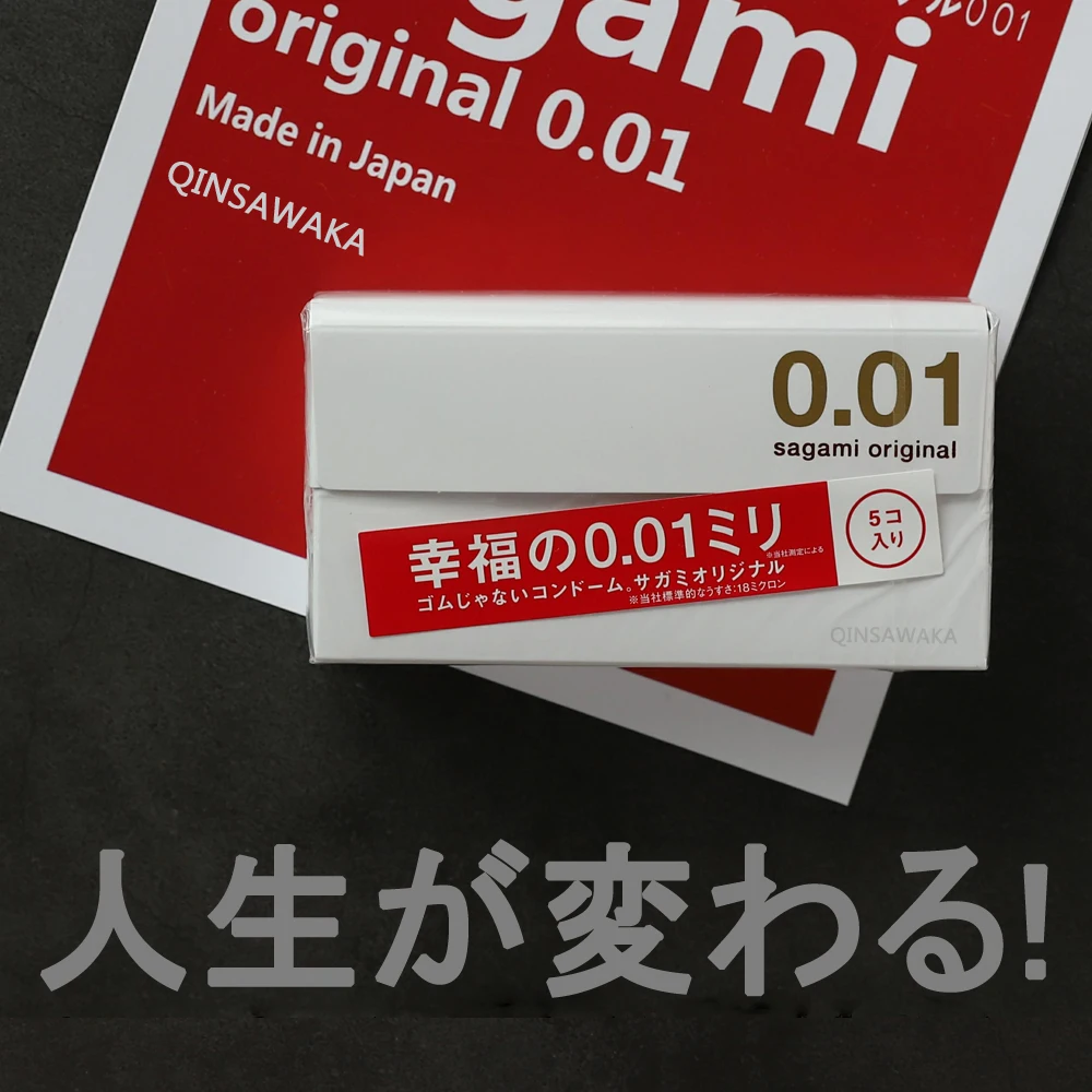 0 01 мм Sagami оригинальный сделано в Японии 5 шт./кор. ультра тонкий презервативы для