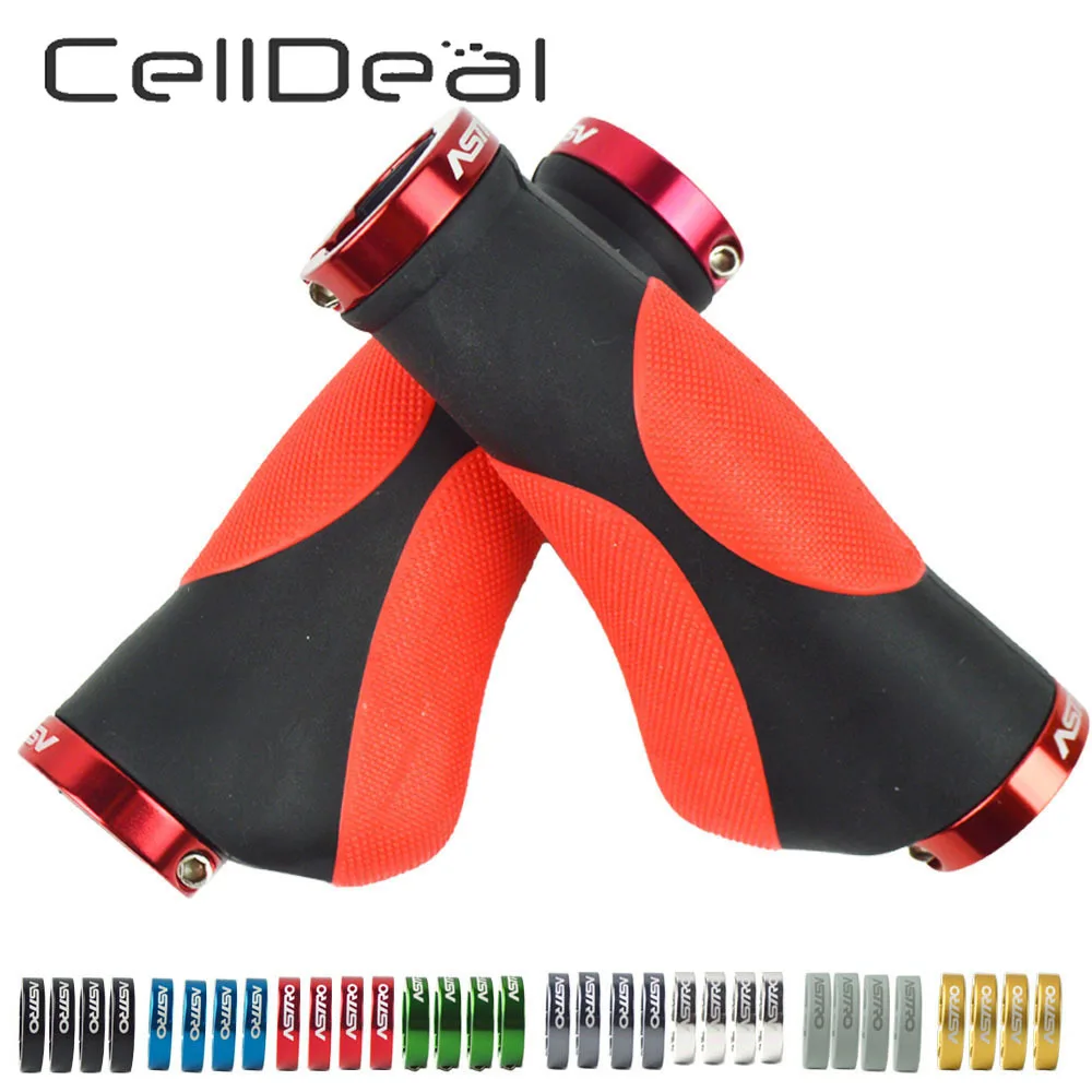 

1 Pair MTB Bike Grips Handlebar Grip Bicycle Parts Bike End Bar Shock Absorption Mountain TPR Rubber Cycling Bike Accessories