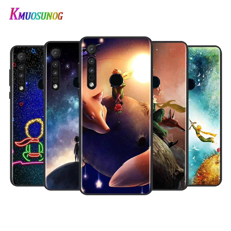 

Cute Anime Little Prince For Motorola G9 G8 G Stylus Power One Fusion Hyper Edge E7 E6 5G Plus Play Lite Black Soft Phone Case