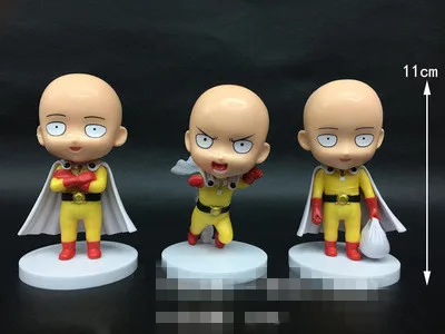 3 шт./компл. мультфильм Hitman One Punch Man кёя Хибари Sawada Reborn Tsunayoshi Q версия ПВХ экшн