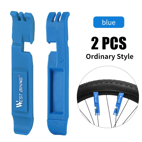 2 PCS Blue Logo WEST BIKING велосипедные шины рычаг MTB велосипед Многофункциональные инструменты для ремонта велосипеда, аксессуары для езды на велосипеде, замыкающее звено цепи плоскогубцы - Цвет: 2 PCS Blue Logo