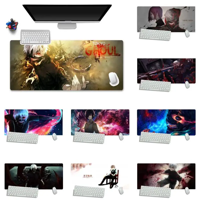 

Tokyo Ghoul gamer play mats Mousepad Desk Table Protect Game Office Work Mouse Mat pad X XL Non-slip Laptop Cushion