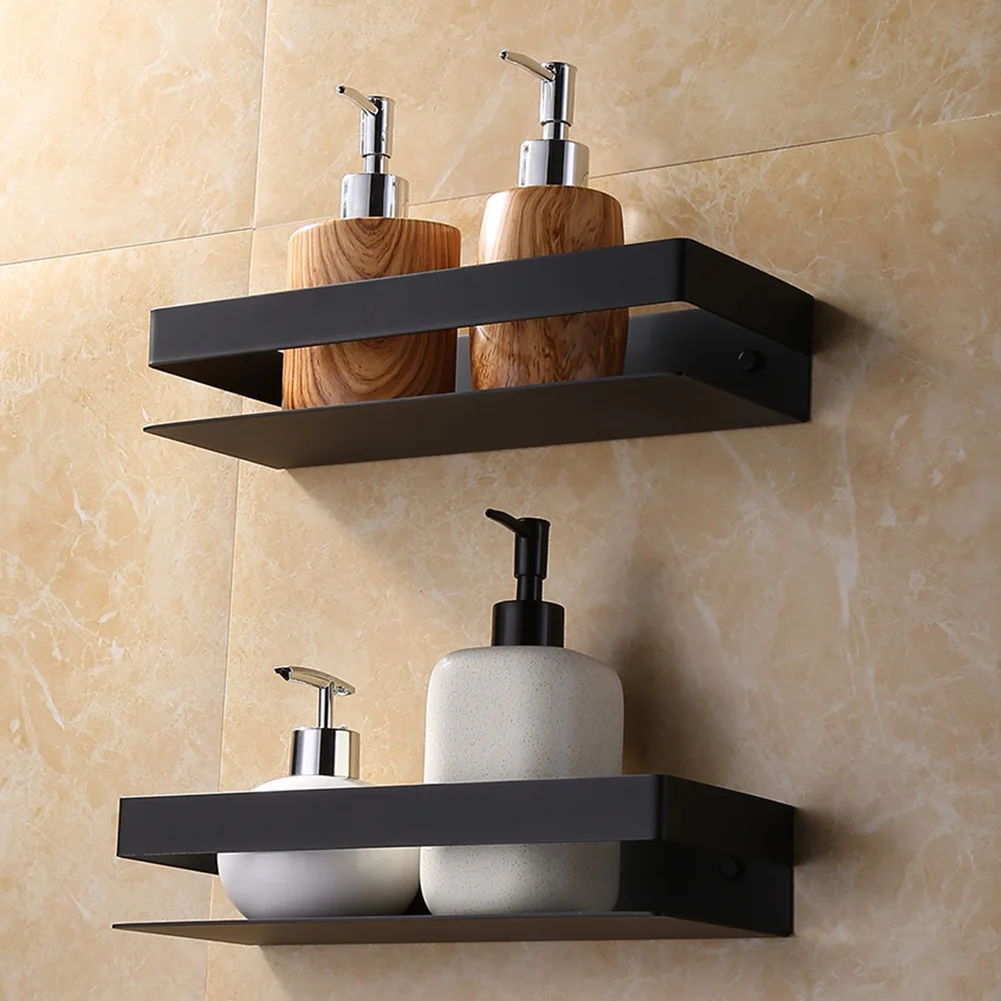 

Keep Drying Wall Mounted Waterproof Anti Rust Stainless Steel Bathroom Shelf Rectangular Storage Shower Rack Shampoo Organizer