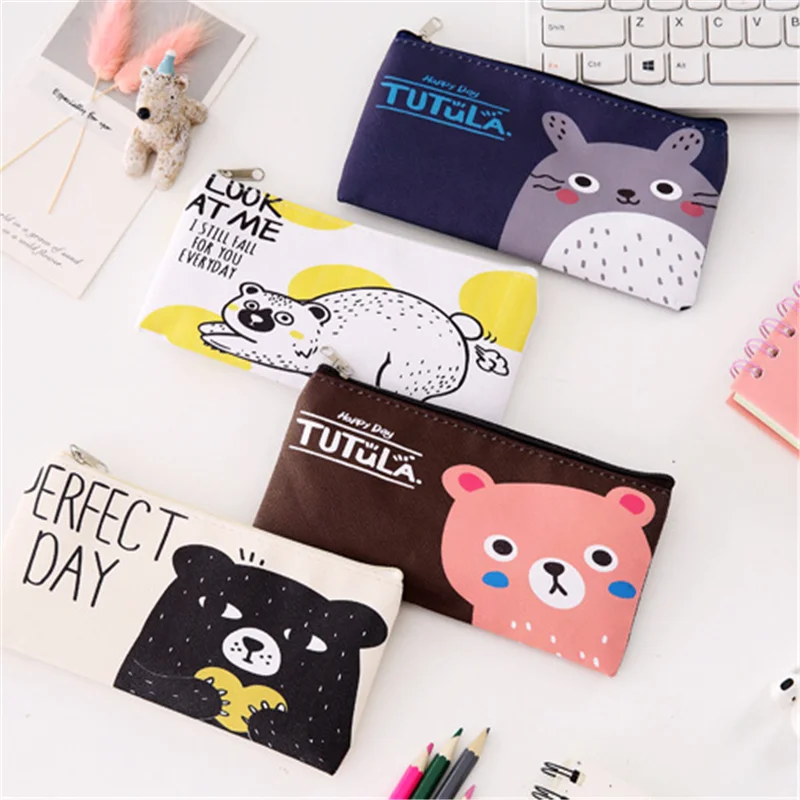 Vogvigo, сумка для макияжа с мультяшными животными, косметичка на молнии, органайзер, сумка для студентов и школьников, косметичка, сумка для карандашей, чехол для монет, новинка