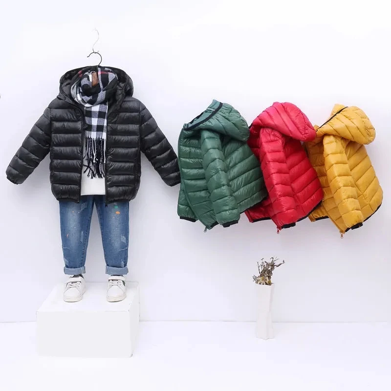 

New children's down cotton jacket light and thin children's winter clothes for boys and girls children's jacket P5831