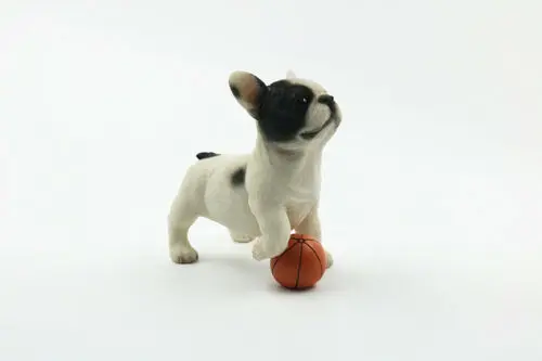 JJM Французский бульдог игровой мяч собака фигурка животного игрушка коллектор