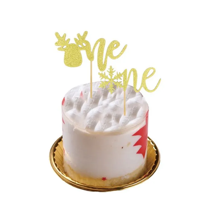 2 шт Горячая продажа бумажная Рождественская Лось Снежинка одна буква Торт