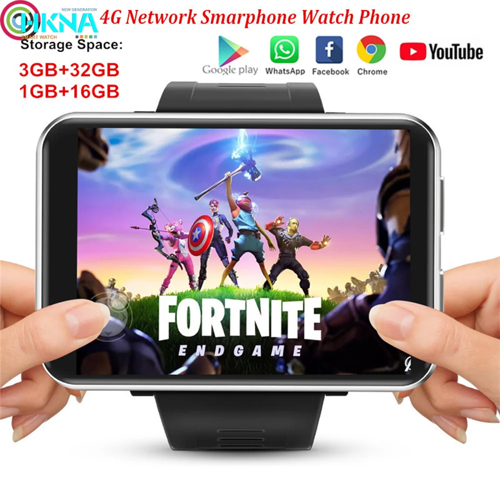 

4G GPS LTE Smart Watch Phone Android 7.1 Large Screen 3GB 32GB SIM Card 5MP Camera Bluetooth Smartwatch Men PK AEKU I5 Plus DM99