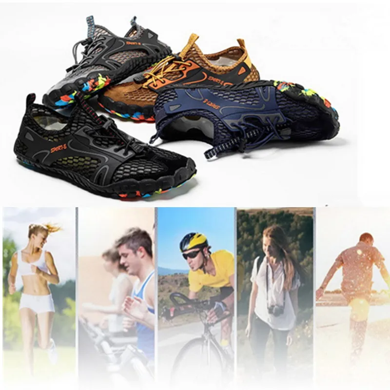 

Men Breathable Nonslip Water Sports Shoes Elastic Quick Dry Aqua Shoes Beach Climbing Trekking Footwear Sports Upstream Shoes