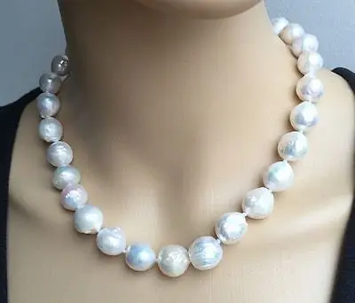 

AAA+ 18"11-12mm Natural south sea white pearl necklace