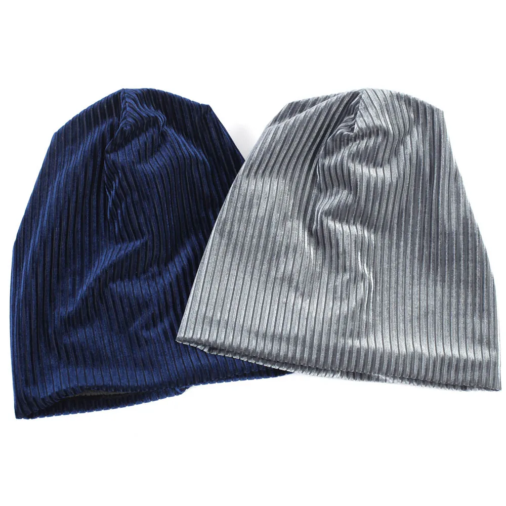 

Geebro Men Retro Ribbed Solid Color Baggy Skullies Beanies Women Slouchy Soft Thicken Warm Elastic Hats Balaclava Bonnet Caps