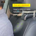 Вентилятор для автокресла, портативный бесшумный автомобильный Кондиционер, 3 скорости ветра, можно регулировать, мини-вентилятор для автомобиля, универсальный USB-вентилятор, кулер