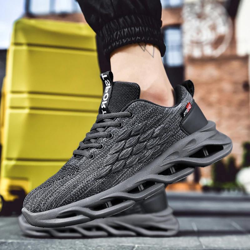 

Men Sneakers Outdoor Jogging Sport Shoes Mesh Cushion Fashion Non-Slip Breathable Tourism Casual Training Running Tennis Shoes