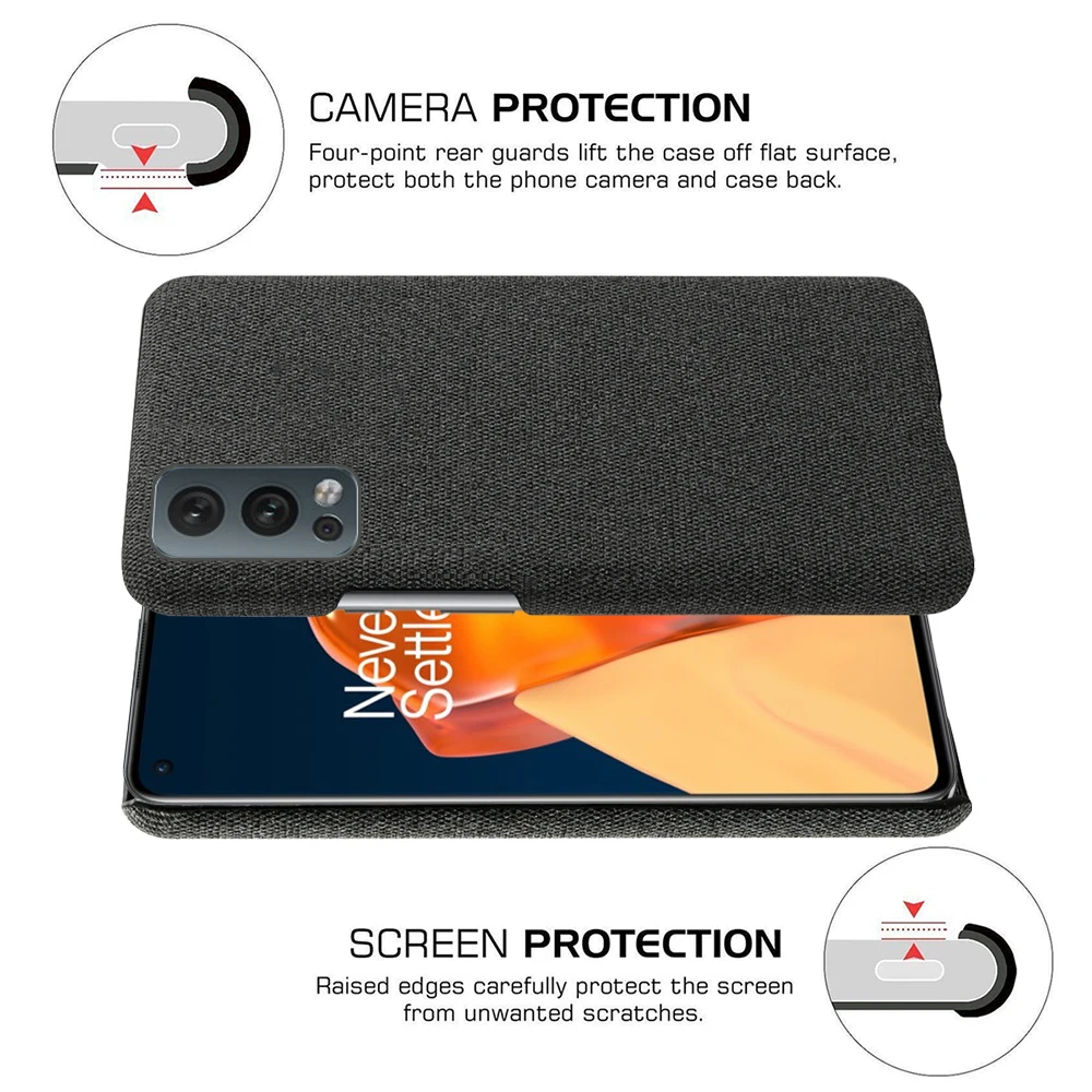 luxury fabric antiskid phone cover for oneplus nord 2 case for oneplus nord ce n200 n10 5g n100 funda one plue nord 2 9 8 7 pro free global shipping