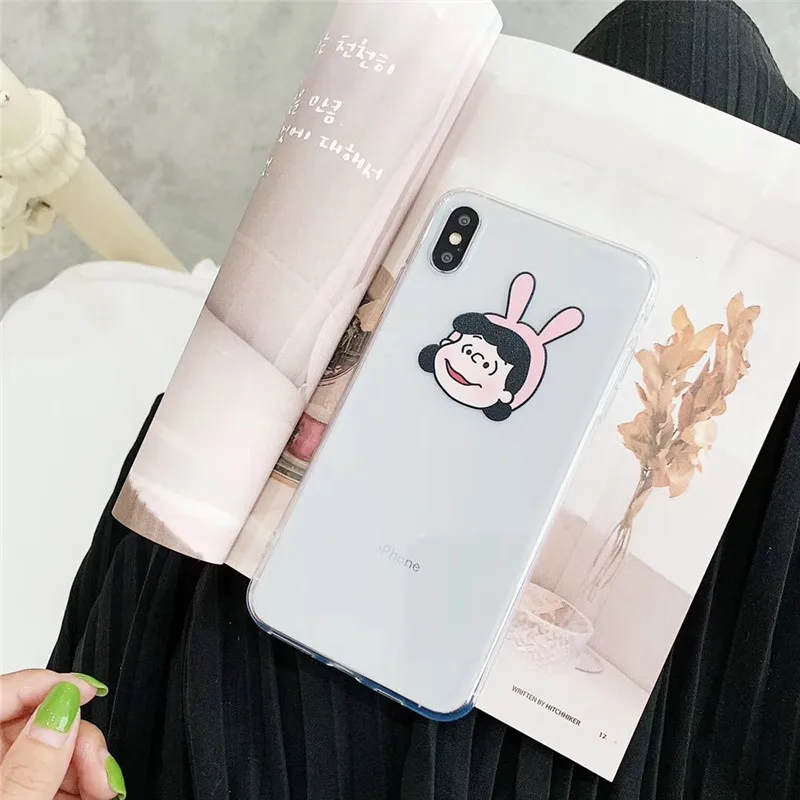 Японский kawaii Чарли коричневый пара чехол для телефона X XR XS Max Мягкий силиконовый