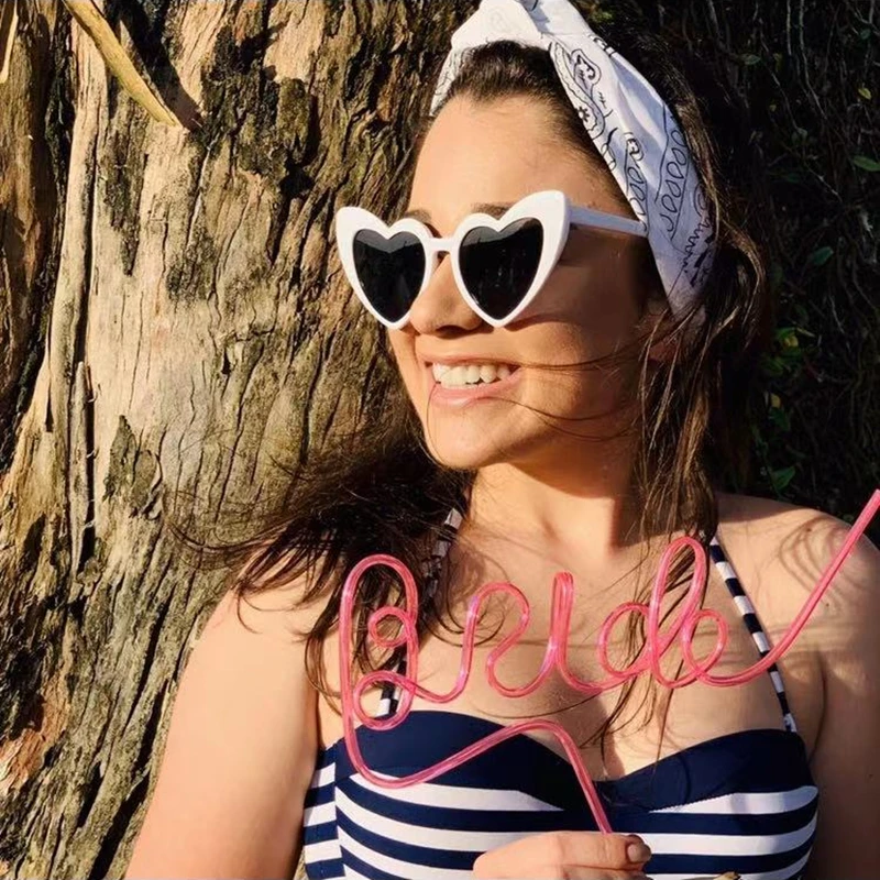 Свадебное украшение невесты очки для девичвечерние солнцезащитные в форме