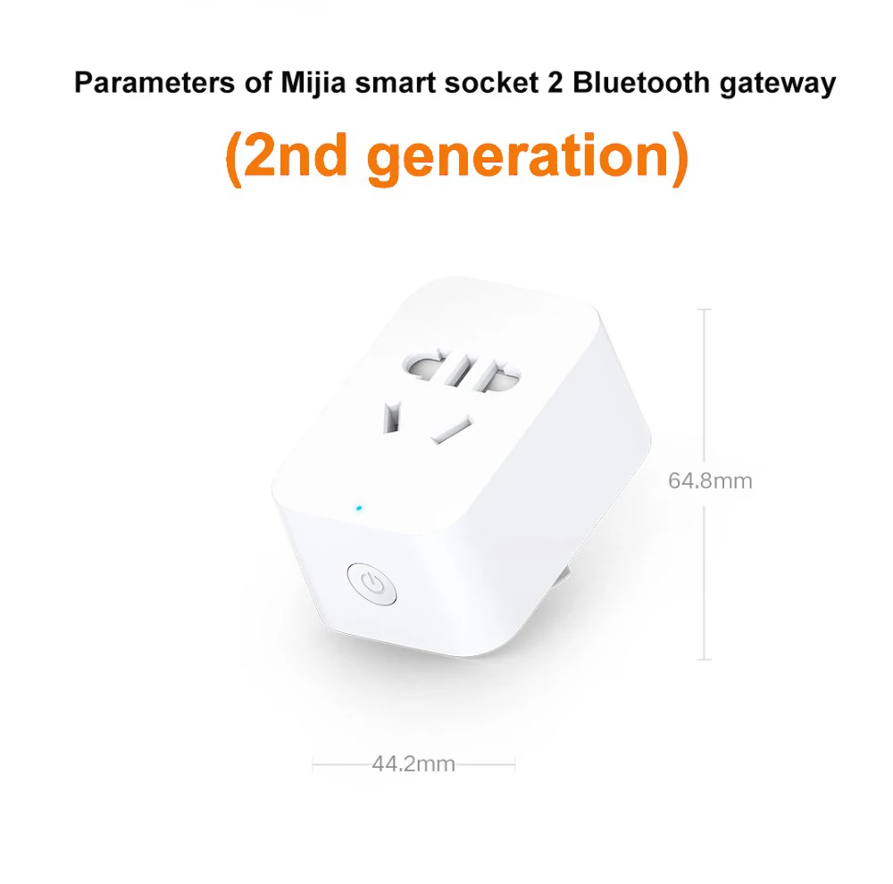 

Xiaomi Mi Mijia Smart Socket BluetoothGateway Version Wireless Remote Control Fast Charging Adaptor Power on And Off with Phone
