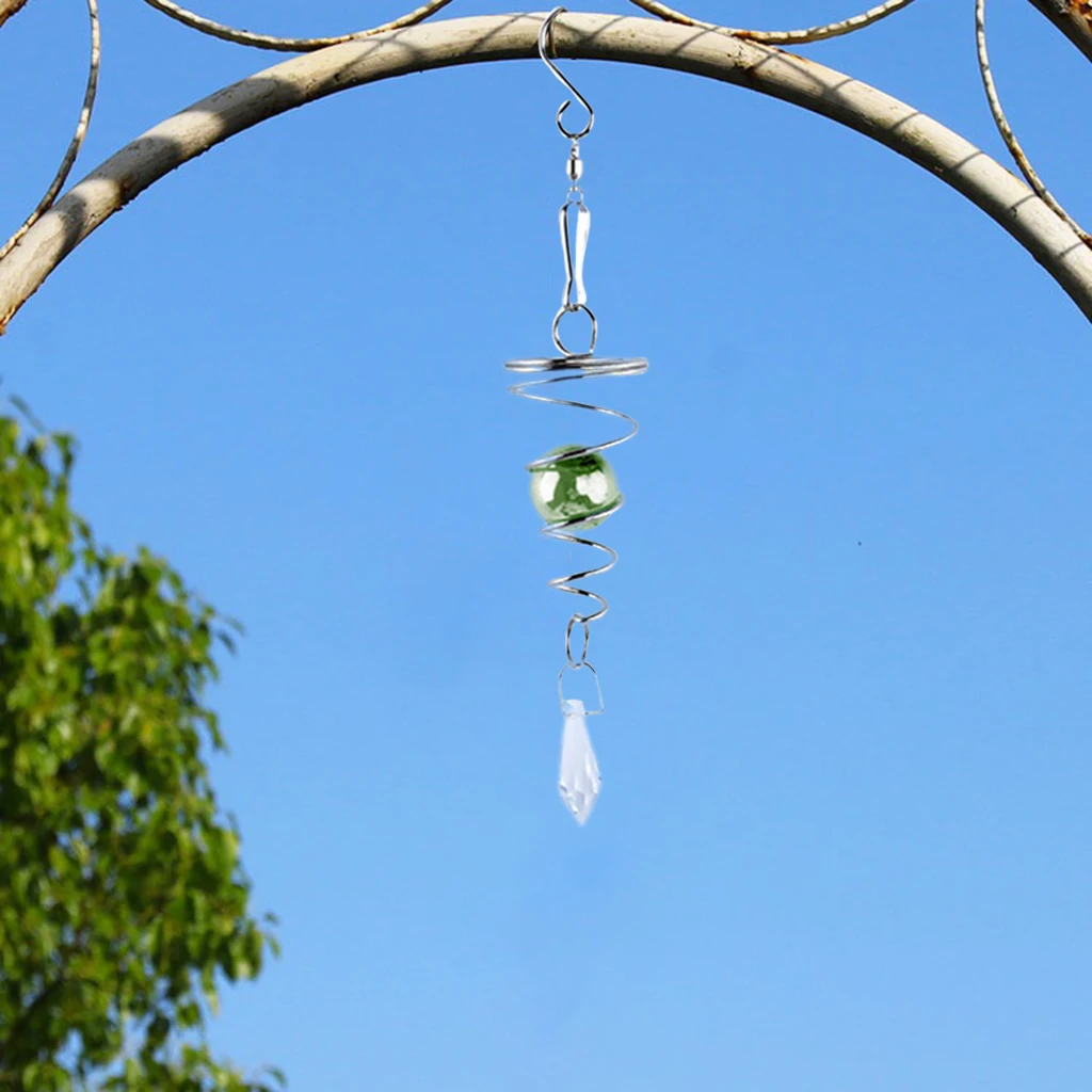 Wind Chime Glass Ball Hanging Pendant Home Decorations Wind Tail Hanging Pendant images - 6