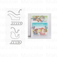 sled duo metal cutting dies for diy craft making greeting card scrapbooking and album paper no stamps 2021 christmas new