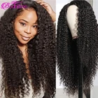 Кудрявый парик Jerry 4X4, парик с сеткой, 30 дюймов, бразильские волосы, Кудрявые Парики из натуральных волос для женщин, плотность 250, фронтальные волосы